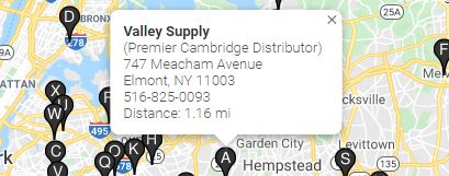 Map Image Of where Valley Supply Is Located